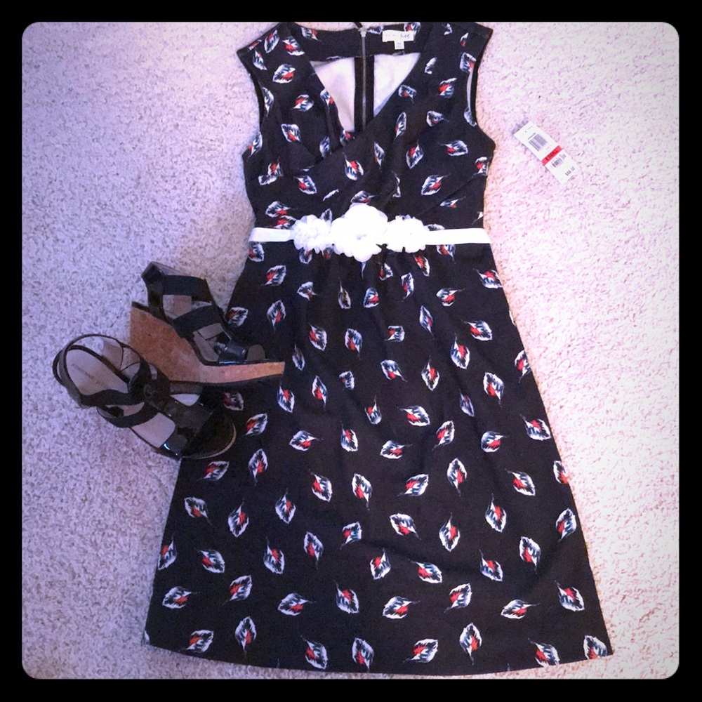 NWT Maison Jules xs wrap front dress